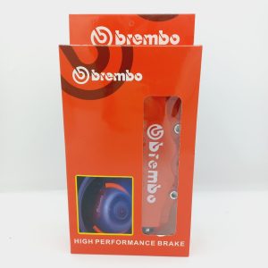 Brembo Brake Caliper Cover Red ABS Plastic 2-Piece Set