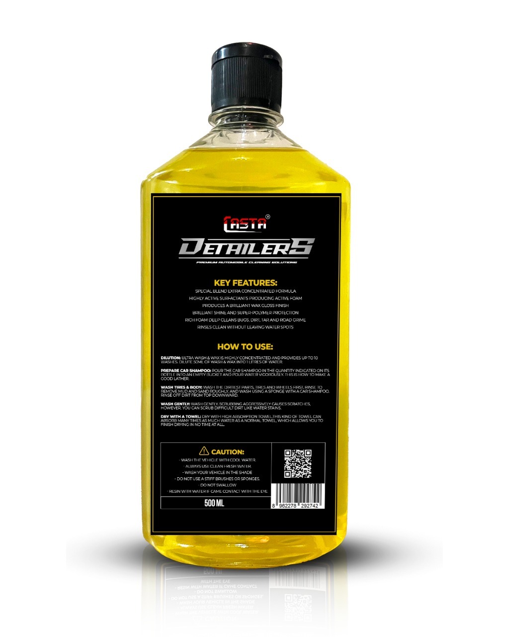 Casta Detailer Wash & Wax 500ml - Image 2