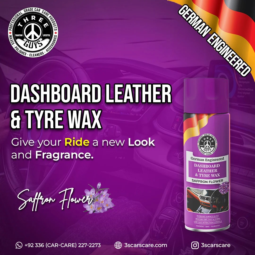 Saffron Flower - Dashboard Leather & Tyre Wax - Image 2